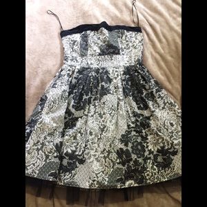 Black floral dress